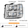 2007-2013 Chevy Silverado 1500 Headlamp Clear Lens