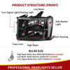 YITAMOTOR® 2007-2013 GMC Sierra 1500/2007-2014 Sierra 2500HD 3500HD Headlight Assembly Black Housing Clear Lens - YITAMotor