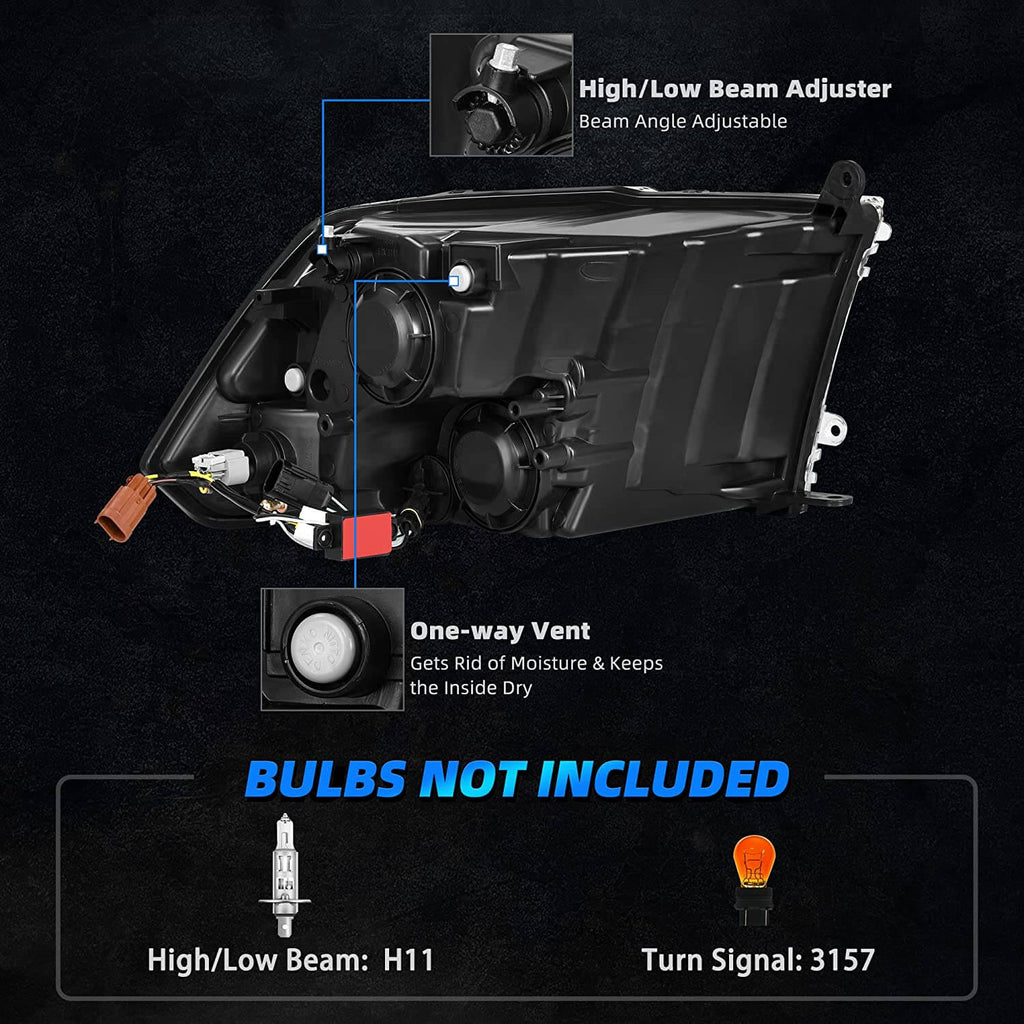 2009-2018 Dodge Ram Pickup headlights