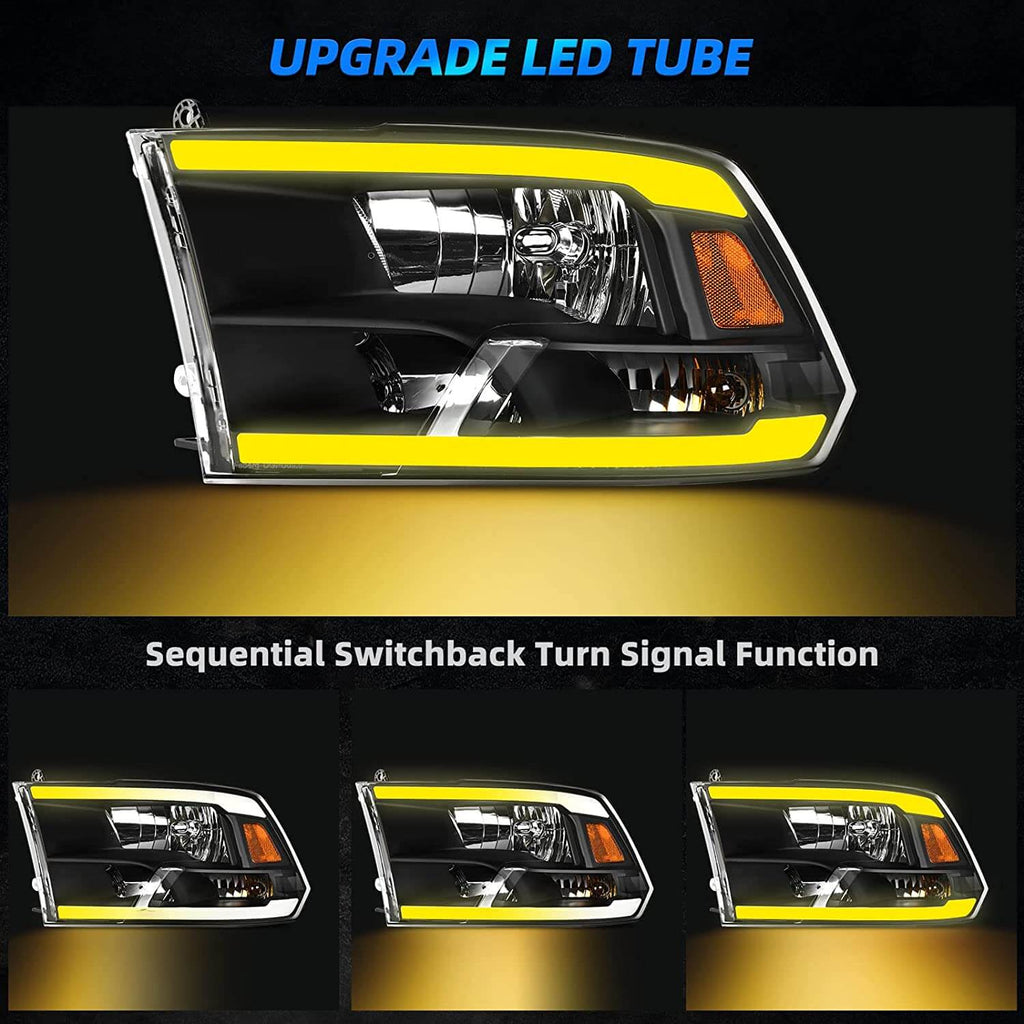 LED DRL Switchback 2009-2018 Dodge Ram headlights