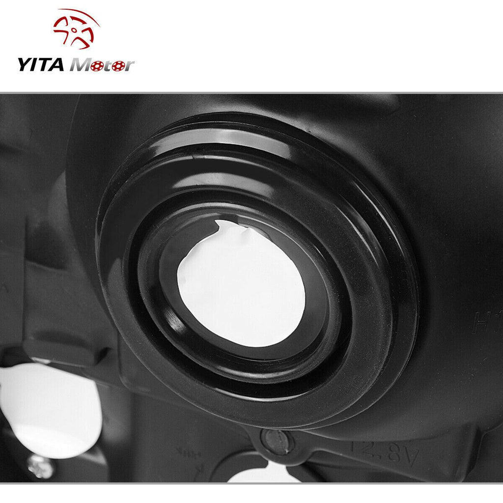 Compatible with 05 06 07 ford F250 F350 F450 F550 Super Duty/ 05 ford Excursion Headlight Assembly,OE Projector Headlamp,Chrome Housing Clear Lens - YITAMotor
