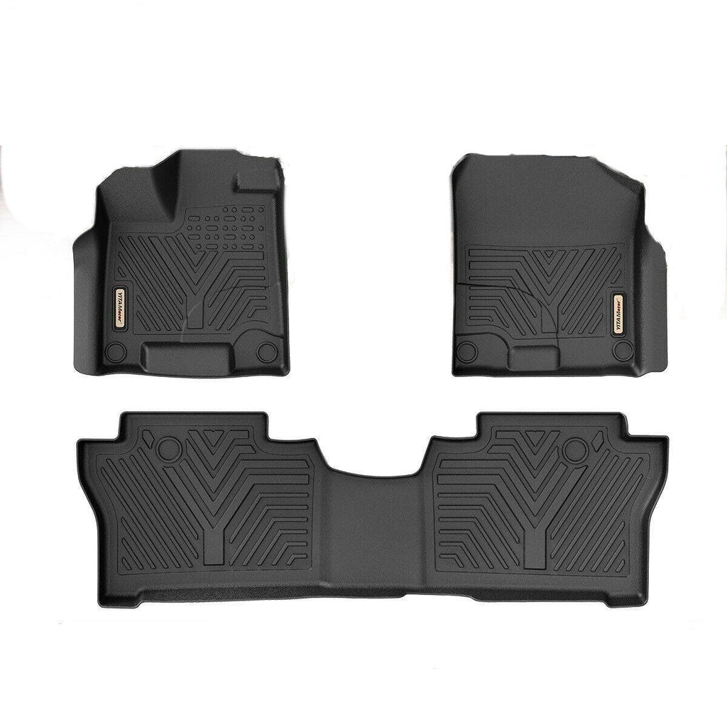YITAMOTOR® All Weather Floor Mats for 2019-2023 Honda Passport Front Rear Protection Liners