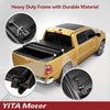 YITAMOTOR® Nissan Frontier 2005-2021, plegable y suave, con riel de riel utilitario, cubierta tipo lona para caja de camioneta Fleetside de 6 pies