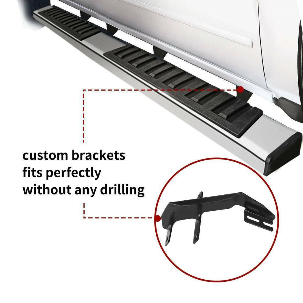 YITAMOTOR® 2007-2021 Toyota Tundra Crew Max 6" Running Boards Side Steps Nerf Bars