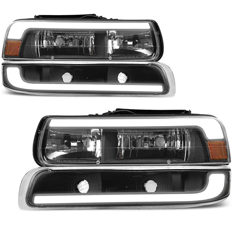 1999-2002 Chevy Silverado LED DRL Headlights