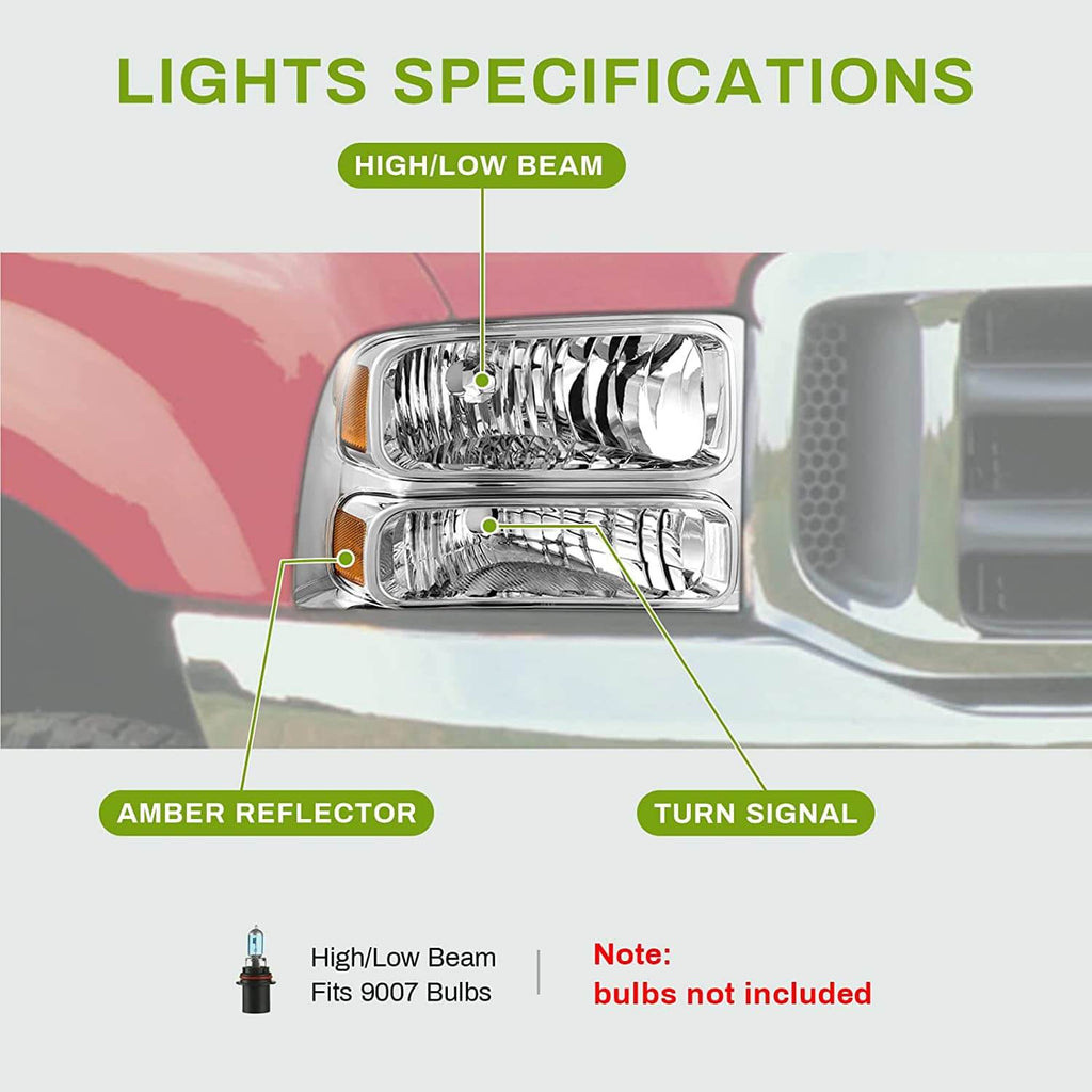 1999-2004 Ford Super Duty Headlight Assembly