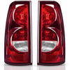 2003-2006 Chevy Silverado tail lights smoke housing red lens