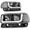 LED DRL 1999 -2006 GMC Sierra 1500 2500 Headlights Assembly