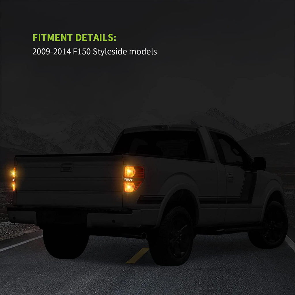 YITAMOTOR® 2009-2014 Ford F150, F-150 Styleside Pickup Truck Tail Ligh –  YITAMotor
