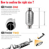 YITAMOTOR® 2.25'' Inlet/Outlet Universal Catalytic Converter with O2 Port and Heat Shield (EPA Compliant) - YITAMotor