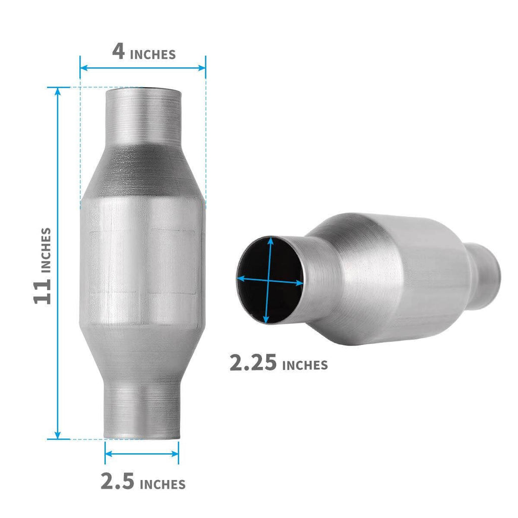 2.25" Inlet/Outlet High Flow Catalytic Converter 5.9L 