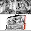 2003-2006 Chevy Silverado 1500 headlight taillights set
