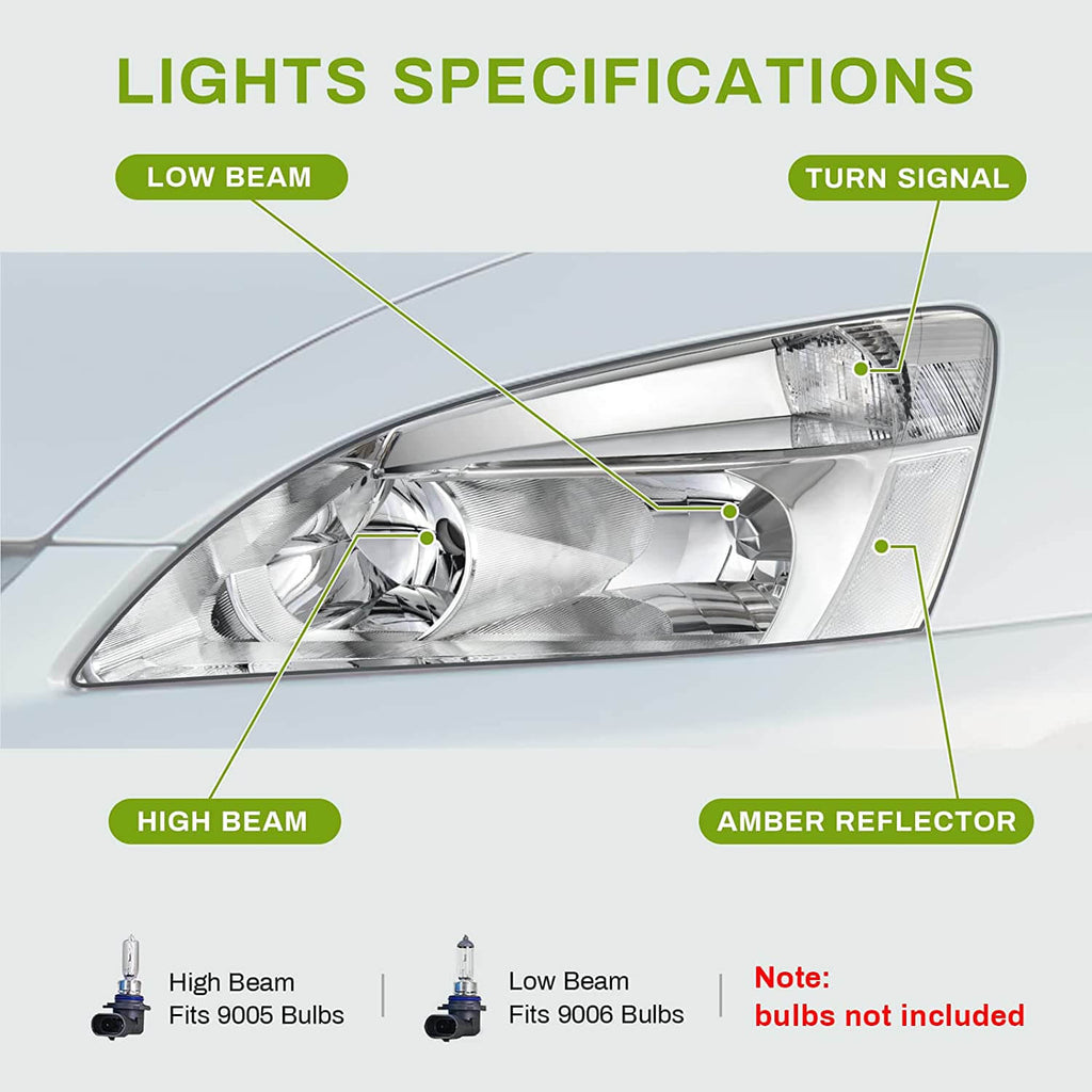 2003-2007 Honda Accord OE Headlights Assembly