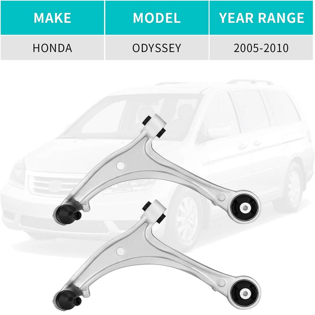 YITAMOTOR® Front Lower Suspension Kit 2005-2010 Honda Odyssey, w/Front Lower Control Arm, Sway Bar Links, Tie Rods