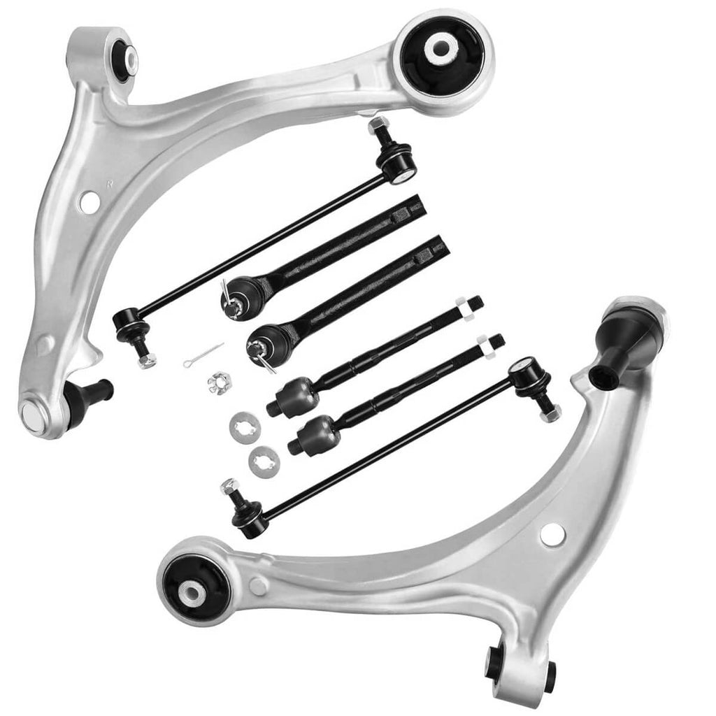 YITAMOTOR® Front Lower Suspension Kit 2005-2010 Honda Odyssey, w/Front Lower Control Arm, Sway Bar Links, Tie Rods