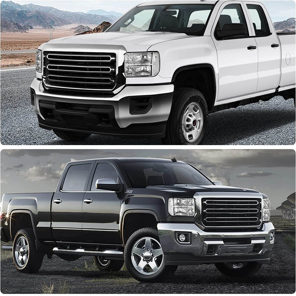 YITAMOTOR® 2007-2013 GMC Sierra 1500 Chrome Housing Clear Lens Headlight Assembly