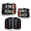 YITAMOTOR® 2007-2014 Chevy Silverado Headlights + Tail Lights Replacement
