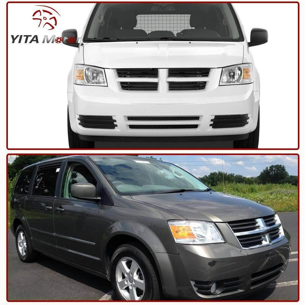 2008-2010 Dodge Grand Caravan Replacement Chrome Housing Headlight