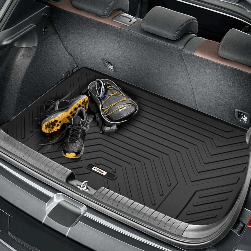 YITAMOTOR® 2015-2022 Ford Edge Cargo Liner Floor Mats, Custom-Fit Black TPE Floor Liners, All-Weather Protection - YITAMotor