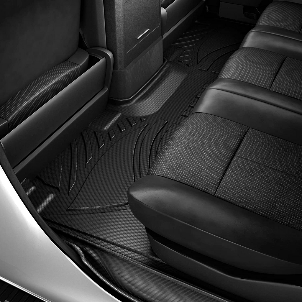 YITAMOTOR® 2015-2023 Ford F-150 SuperCrew Cab Floor Mats, Custom Fit TPE All Weather Car Liners