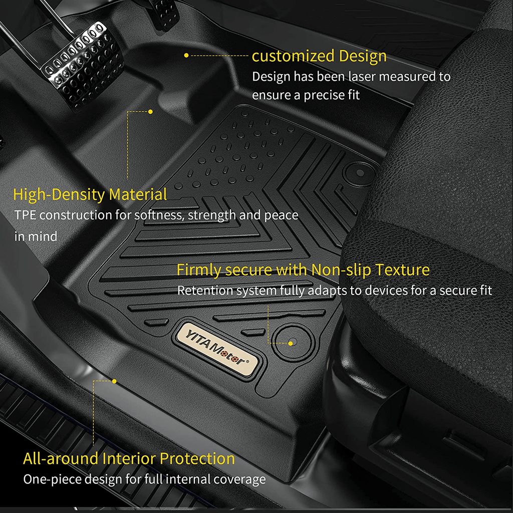 YITAMOTOR® 2017-2021 Mazda CX-5 Cargo Liner Floor Mats, All-Weather Protection - YITAMotor