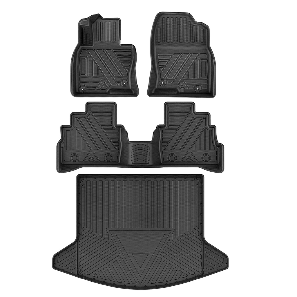 YITAMOTOR® Floor Mats for 2017-2023 Mazda CX5 1st&2nd Row Cargo Liner All-Weather TPE 4PCS
