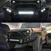 YITAMOTOR® Front Bumper for 07-18 Jeep Wrangler JK 120W LED Light Bar+ 4X 20W LED Light