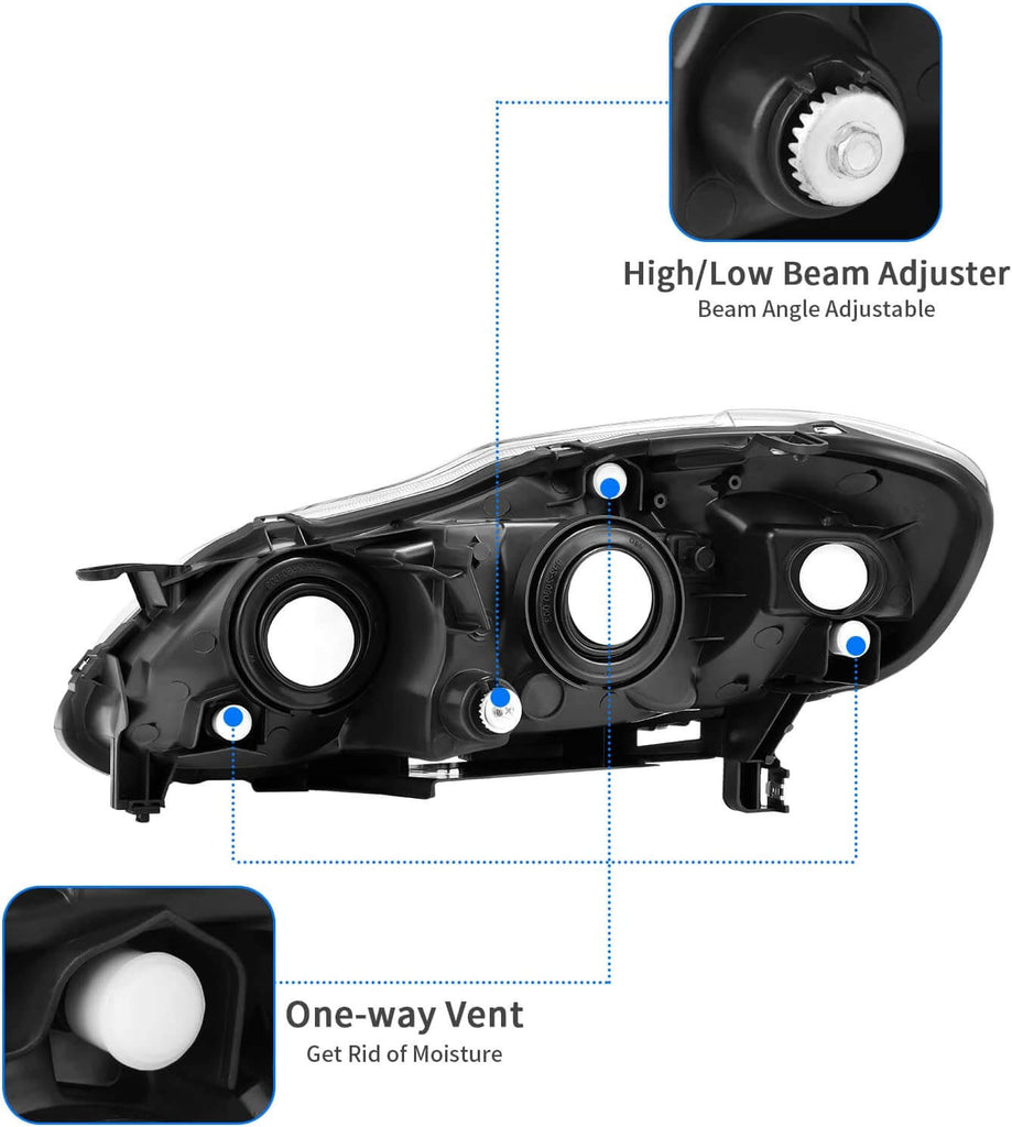 2003-2008 Toyota Corolla Headlight Assembly