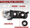 YITAMOTOR® 2001 2002 Toyota Corolla Headlights Assembly with Coner light Headlamp Clear Lens - YITAMotor