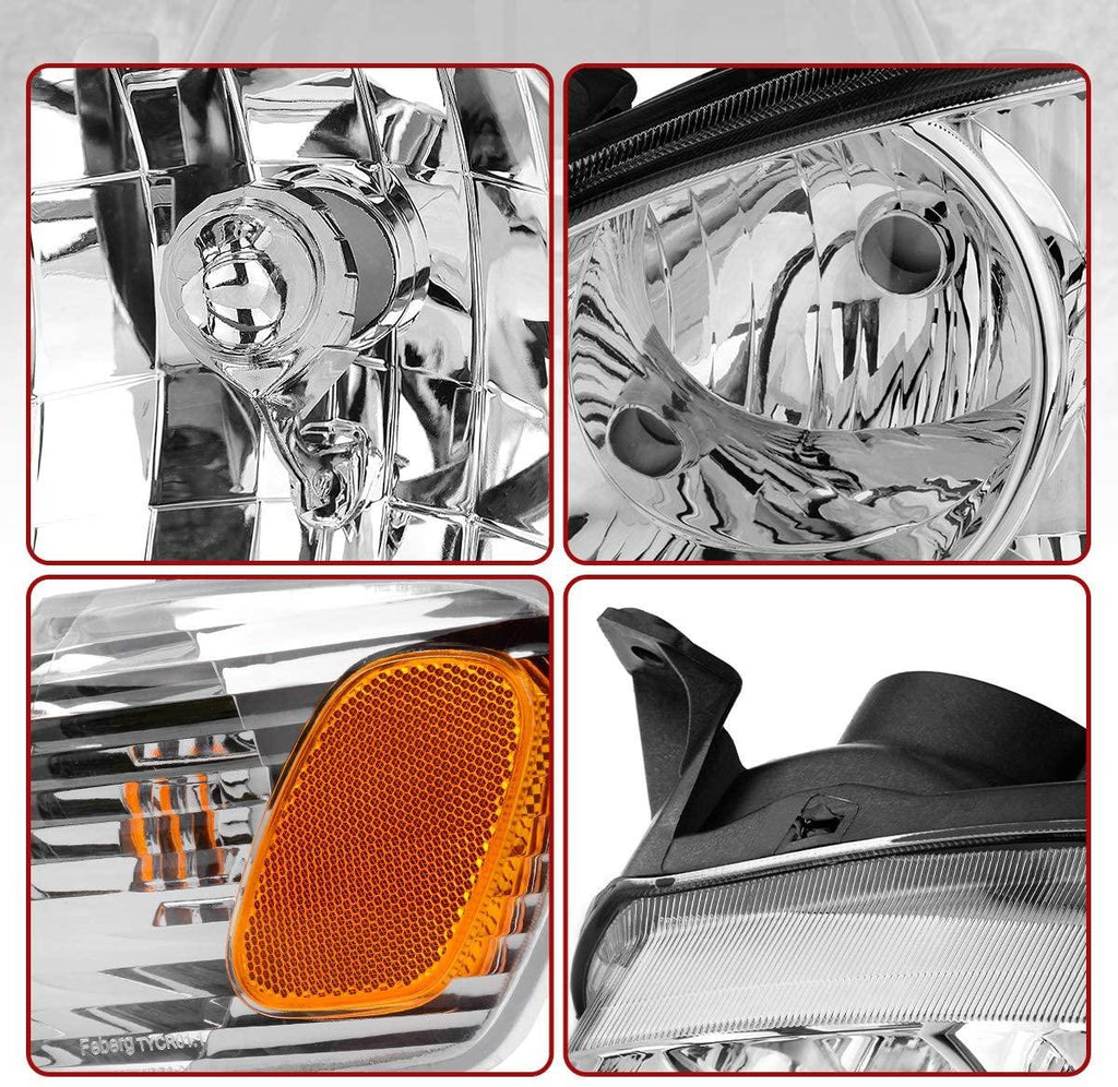 YITAMOTOR® 2001 2002 Toyota Corolla Headlights Assembly with Coner light Headlamp Clear Lens - YITAMotor