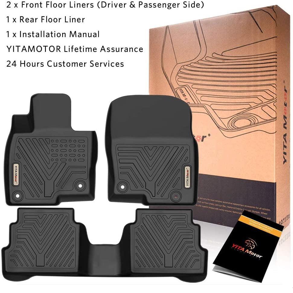 YITAMOTOR® Floor Mats For Mazda CX-5, Custom-Fit Floor Liners for 17-22 Mazda CX5, 1st & 2nd Row
