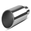 Exhaust Tip 5'' Inlet 8'' Outlet 15inch Long Chrome Stainless Steel Bolt On Diesel - YITAMotor