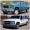 YITAMOTOR® 1994-2000 Chevy C/K Suburban Tahoe Headlights DRL LED Headlamp with Daytime Running Light Strip
