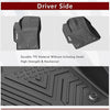 YITAMOTOR® Floor Mats For 20-22 Toyota Corolla Hybrid LE, TPE Floor Liners 1st & 2nd Row All-Weather Protection