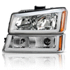 YITAMOTOR® 03-06 DRL Chevy Silverado Avalanche Chrome Housing Headlight Assembly - YITAMotor