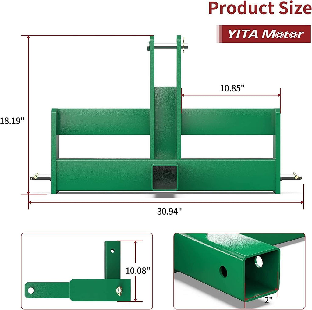 3 Point Hitch Receiver Tractor Drawbar Attachment