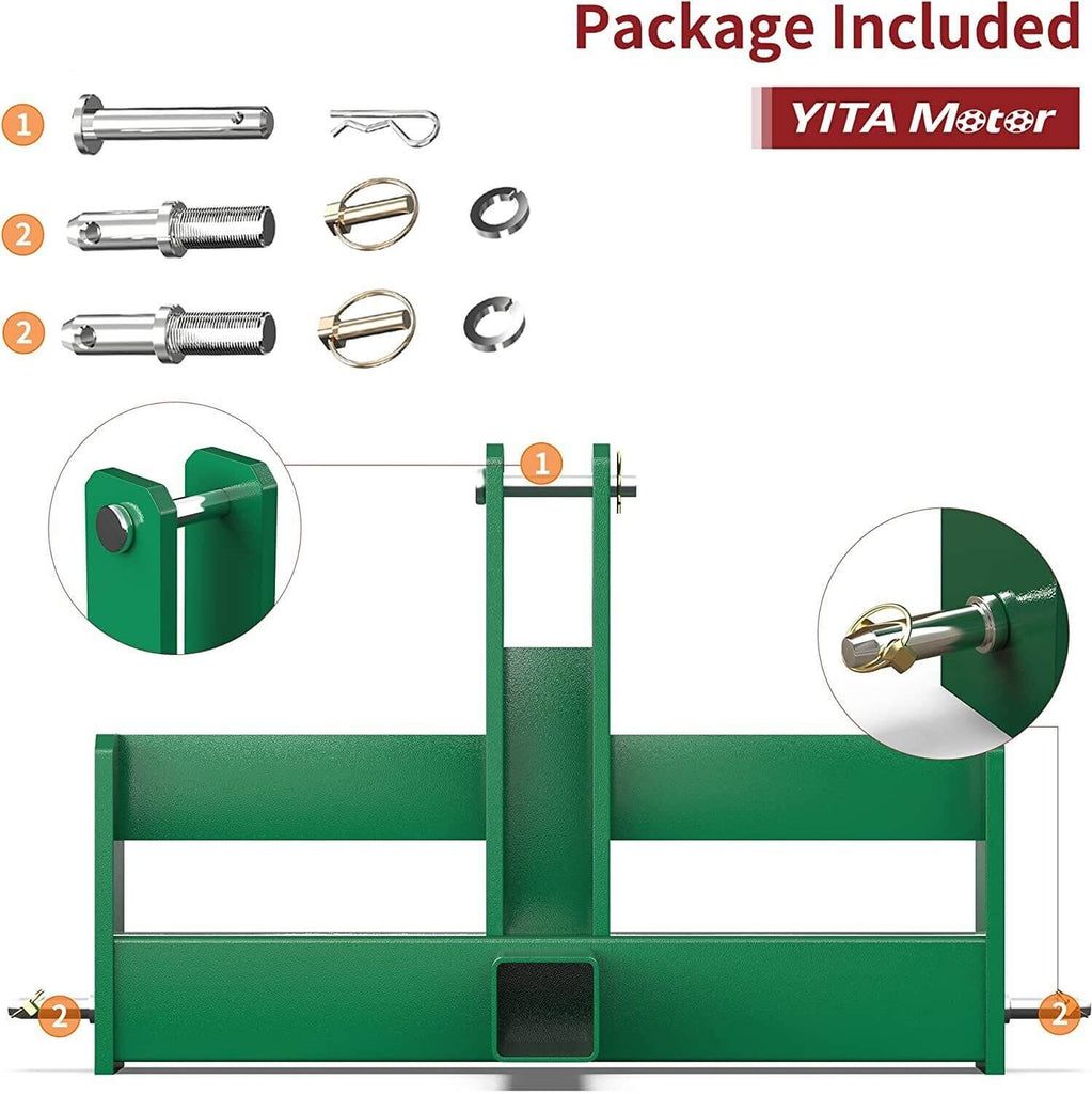 3 Point Hitch Receiver Tractor Drawbar Attachment