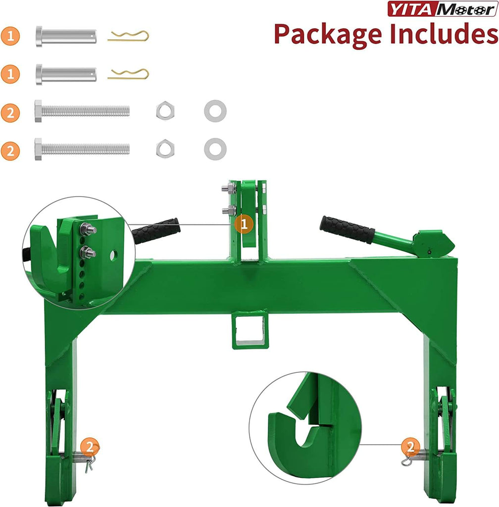 3 Point Quick Hitch, 3000 lbs