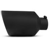 4'' inlet 8'' Outlet 15 inch Long Bolt On Diesel Exhaust Tip Black Stainless Steel - YITAMotor