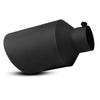 4'' inlet 8'' Outlet 15 inch Long Bolt On Diesel Exhaust Tip Black Stainless Steel - YITAMotor