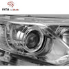 YITAMOTOR® 2012-2014 Toyota Camry Chrome Housing, Amber Reflectors H11 9005 Projector Bulbs Headlight Assembly - YITAMotor