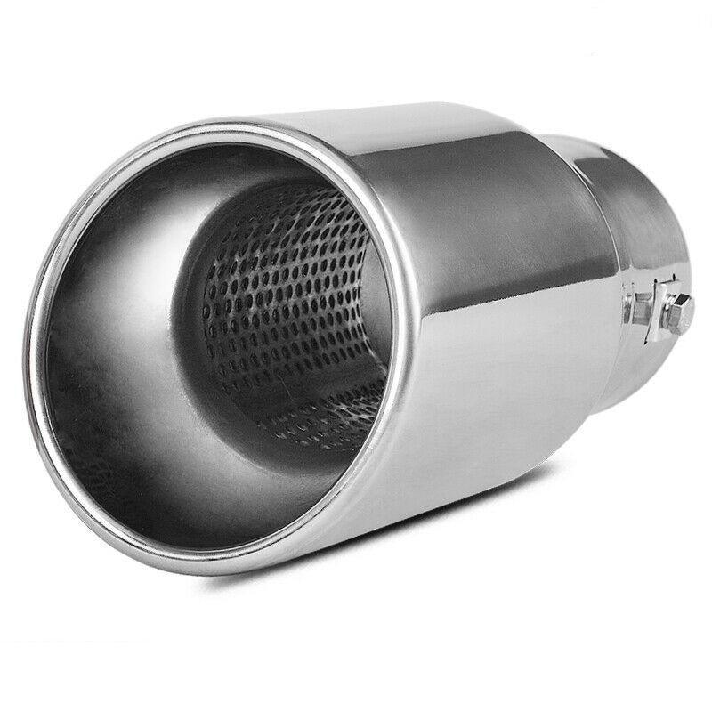 YITAMOTOR® 2.0 2.25 2.5 Inch Inlet Exhaust Tip, Chrome Polished Stainless Steel Exhaust Tip, Bolt On Design - YITAMotor