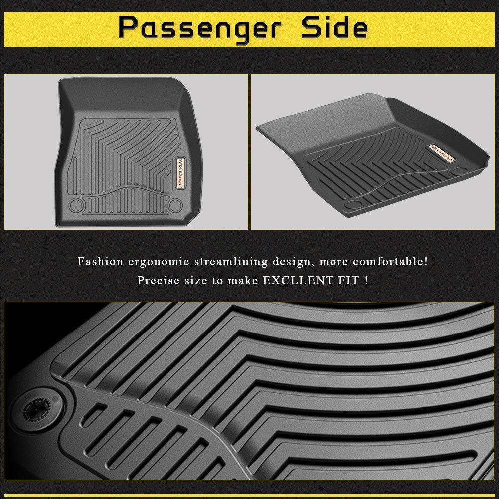 Floor Mats Floor Liners For 2016-2020 Chevrolet Malibu 1st 2nd Row Heavy Duty Rubber All Weather Protection - YITAMotor