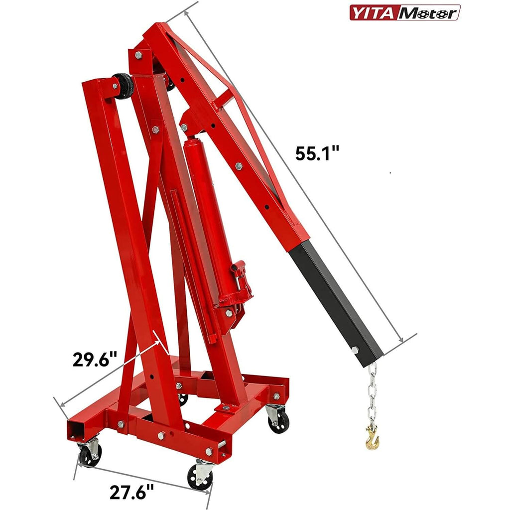 2 Ton 4000lb Folding Engine Crane 