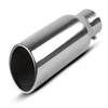 4'' Inlet 6'' Outlet 15'' Long Bolt On Diesel Exhaust Tip Chrome Stainless Steel - YITAMotor