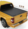 YITAMOTOR® Soft Tri-fold 2014-2021 Toyota Tundra (Excl. Trail Edition), Fleetside 6.5 ft Bed with Deck Rail System Truck Bed Tonneau Cover