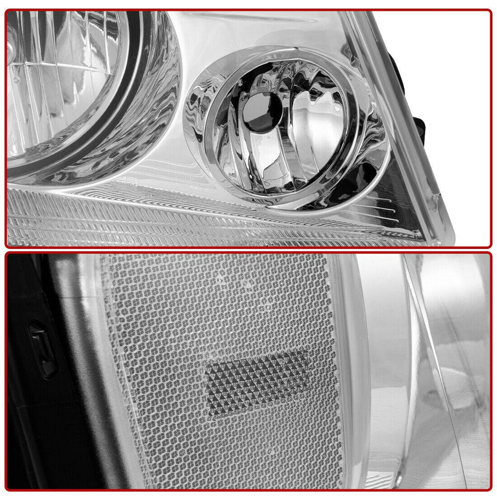 YITAMOTOR® 2004-2008 Ford F-150 F150 Headlights Assembly Chrome Housing Clear Side Pair - YITAMotor