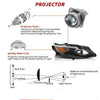 YITAMOTOR® 2019-2020 Chevy Malibu 4DR Halogen Headlights Headlamps Amber Reflector - YITAMotor
