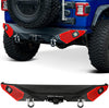 YITAMOTOR® Rear Bumper fits for 2018-2024 Jeep Wrangler JL & Unlimited w/ LED light D-Rings