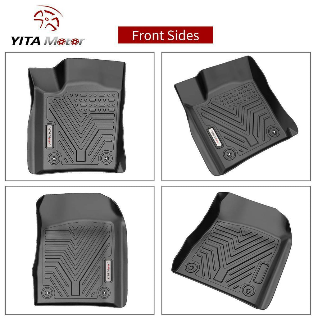 YITAMOTOR® Floor Mats for 16-21 Jeep Grand Cherokee/Dodge Durango, (Not Fits for Grand Cherokee L) 1st & 2nd Row All Weather Protection